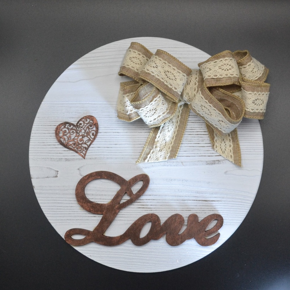 Rustic wooden sign